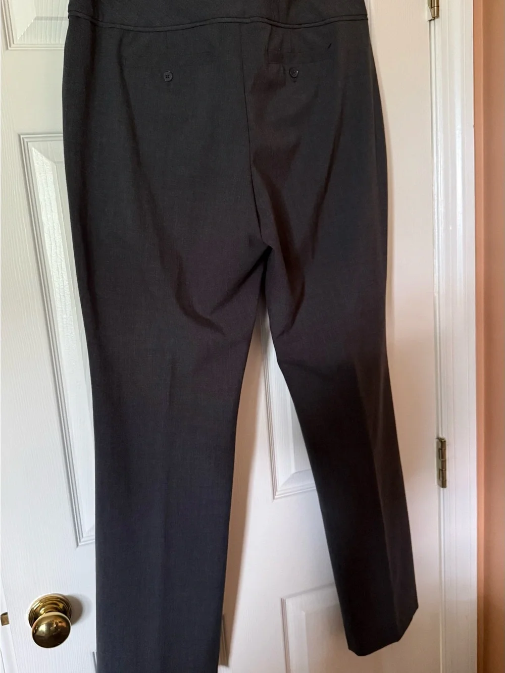 ELLE women’s size 12 Straight-Leg Dress Pants - Charcoal